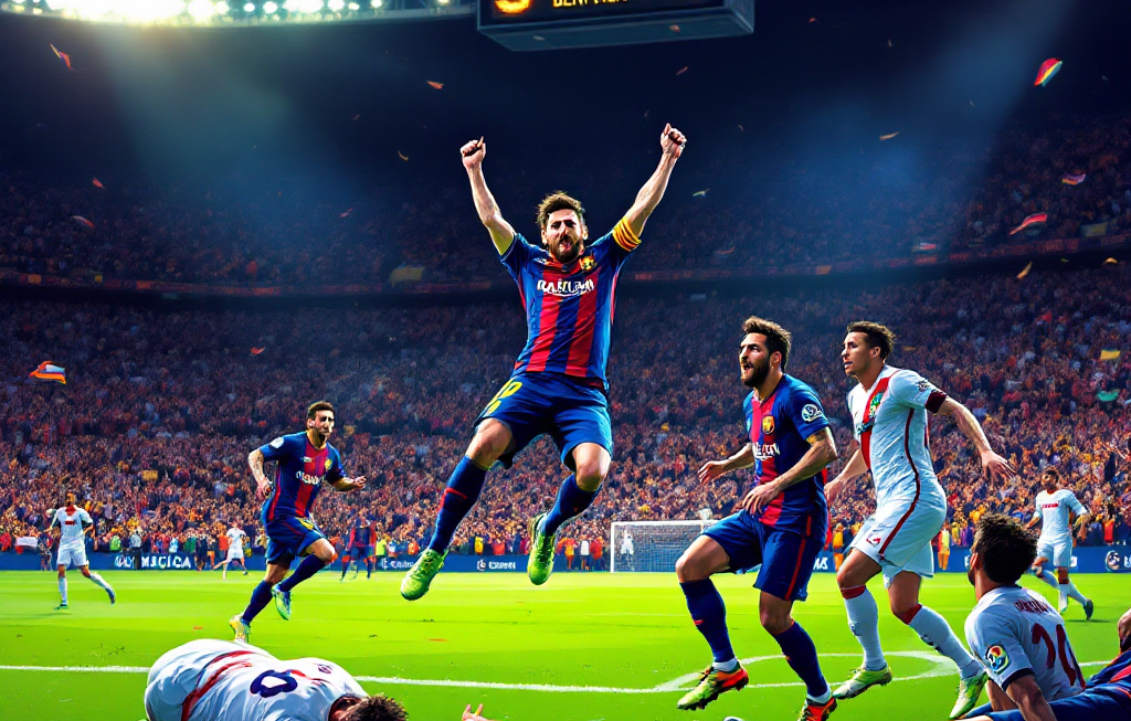 UCL 역전드라마: 바르셀로나, 벤피카 상대로 5-4 극적 승리! 16강 확정