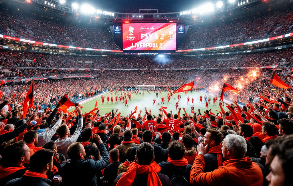 PSV, 리버풀 상대로 3-2 역전승! UEFA 챔스리그 조별리그 8차전 분석