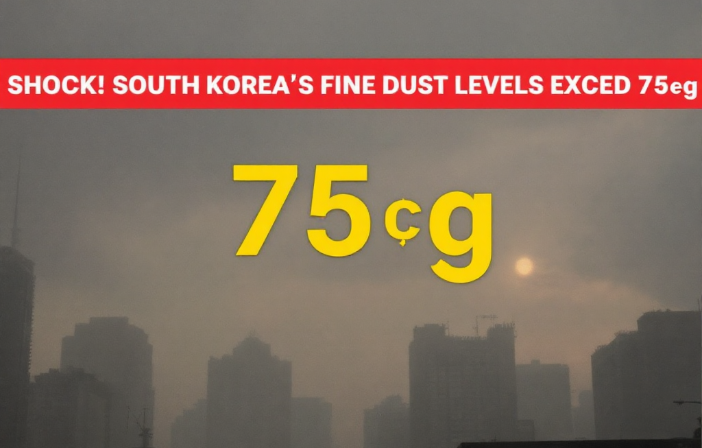 충격! 한국 미세먼지 농도 75㎍ 초과, 대응 방안은?