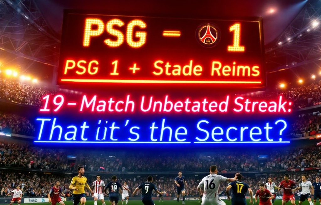 PSG vs 스타드 랭스: 1-1 무승부, 19경기 무패 행진의 비결은?