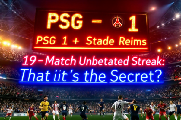 PSG vs 스타드 랭스: 1-1 무승부, 19경기 무패 행진의 비결은?
