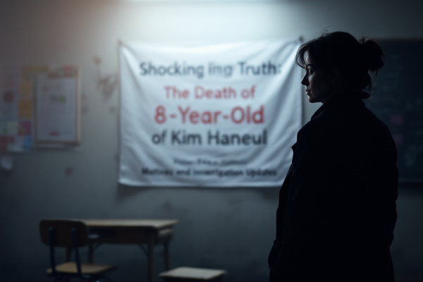 충격! 8살 김하늘 양 사망 사건의 진실: 40대 여교사의 범행 동기와 수사 진행 상황