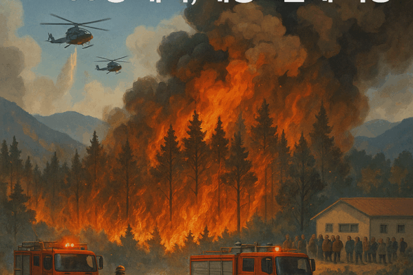Inje, Gangwon Province Wildfire 20% Contained… 133 Evacuated, Response Level Raised to Stage 2
