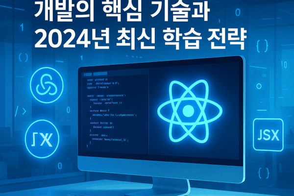 React 웹 프론트엔드 개발의 핵심 기술과 2024년 최신 학습 전략