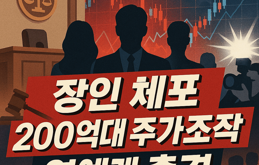 이승기 장인 체포: 200억대 주가조작 혐의, 연예계에 미칠 충격은?