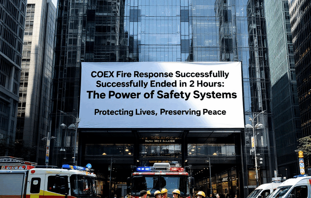 코엑스 화재 대응 2시간 만에 종료: 안전 시스템의 힘