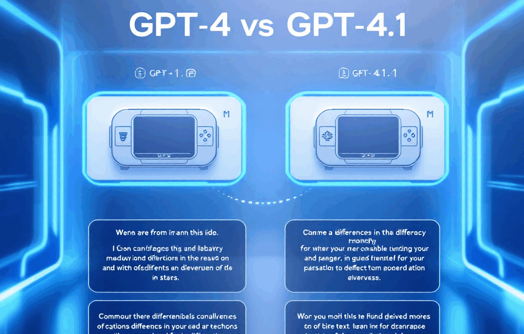 GPT-4o vs GPT-4.1 차이점 6가지로 쉽게 정리!
