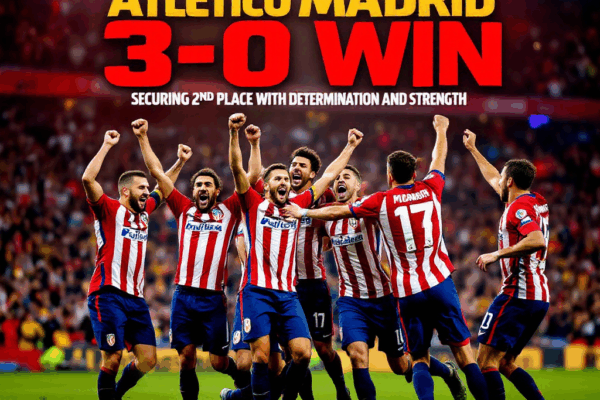 Atletico Madrid’s 3-0 Dominant Victory: A Strong Will to Maintain 2nd Place
