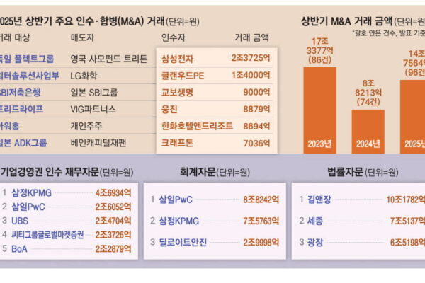 [매일경제] M&A 훈풍…재무 ‘삼정’ 회계 ‘삼일’ 으뜸