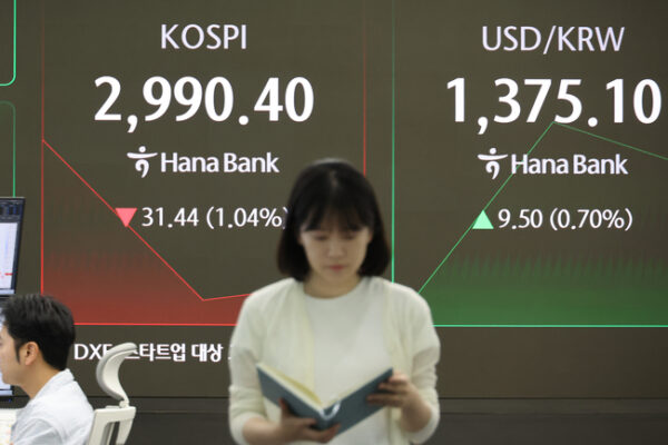 [매일경제] 하루 만에 ‘삼천피’ 내줬다…코스피, 중동사태 여파에 1%대 급락