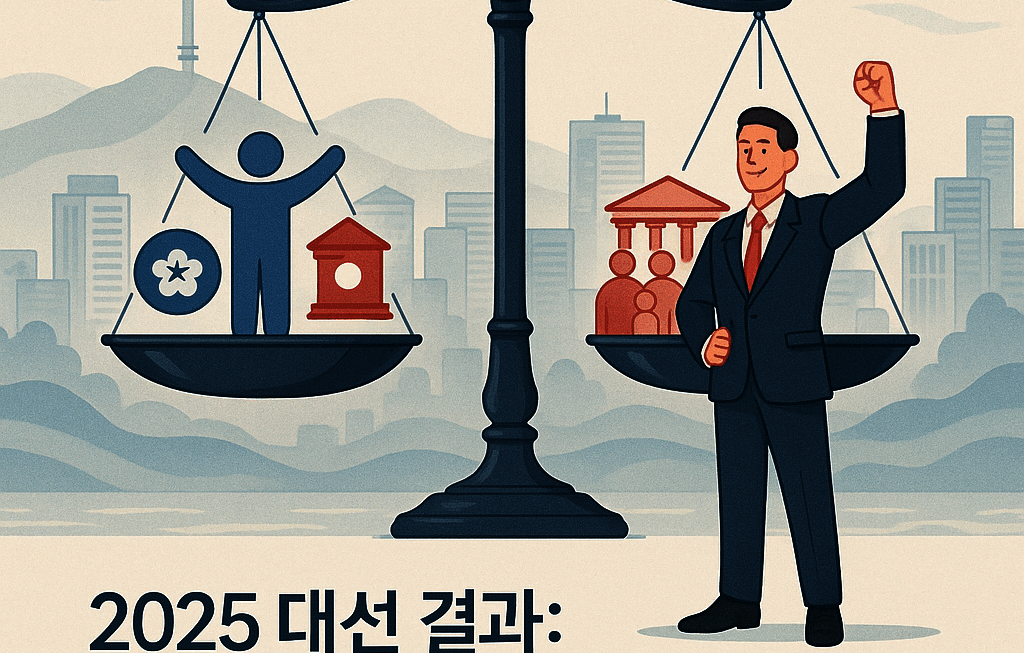 2025 대선 결과: 균형과 책임의 정치, 이재명 8.27%p 차로 승리