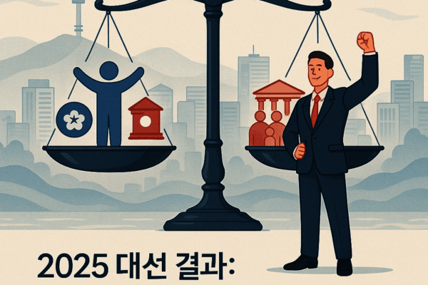 2025 대선 결과: 균형과 책임의 정치, 이재명 8.27%p 차로 승리