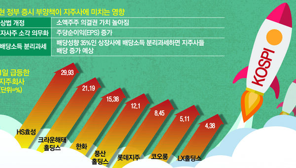 [뉴스] “이번주 안에 통과된다”···상법 개정 기대감에 지주사株 신고가 행진
