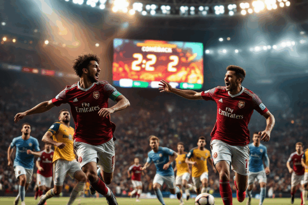 아스널 vs 뉴캐슬 3-2 대역전극: 신예들의 데뷔골과 결정적 순간들