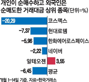 [뉴스] 개인 울고 외국인 웃었다…순환매장서 희비 엇갈려