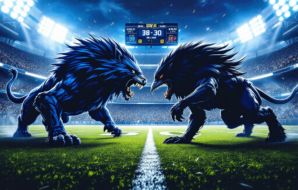 충격! 라이언스, 슈퍼볼 후보 레이븐스에 38-30 승리… NFL 파워랭킹 흔들