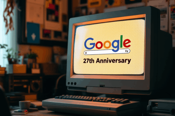 구글 27주년: 추억의 1998년 로고로 돌아간 기념 두들의 비하인드