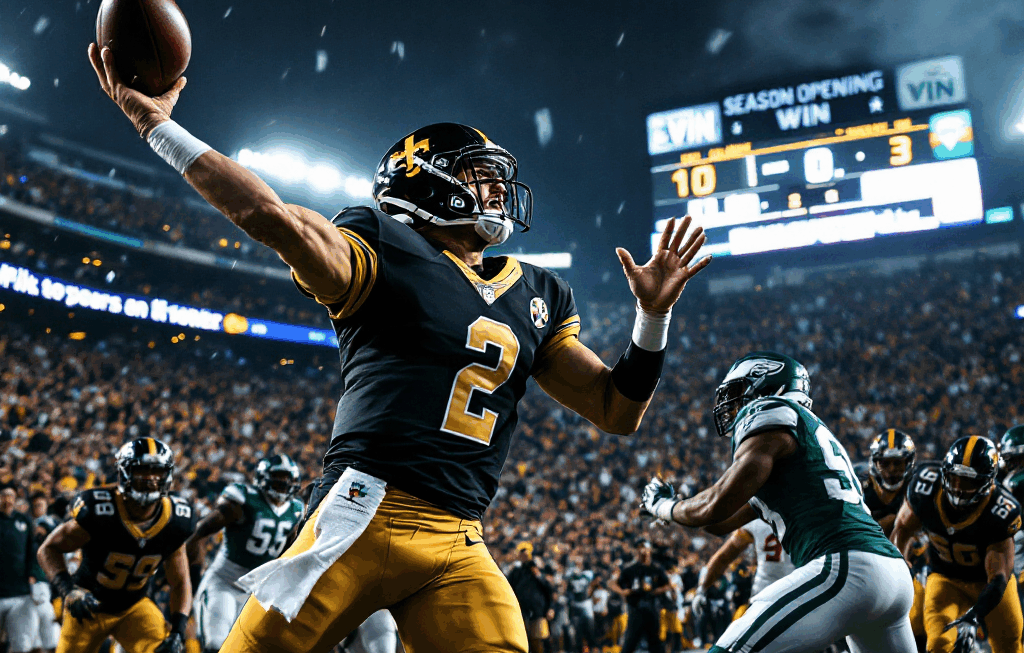 Rodgers의 복수극: Steelers vs Jets, NFL 시즌 개막전의 극적인 역전승