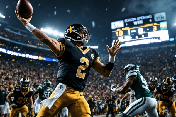 Rodgers의 복수극: Steelers vs Jets, NFL 시즌 개막전의 극적인 역전승