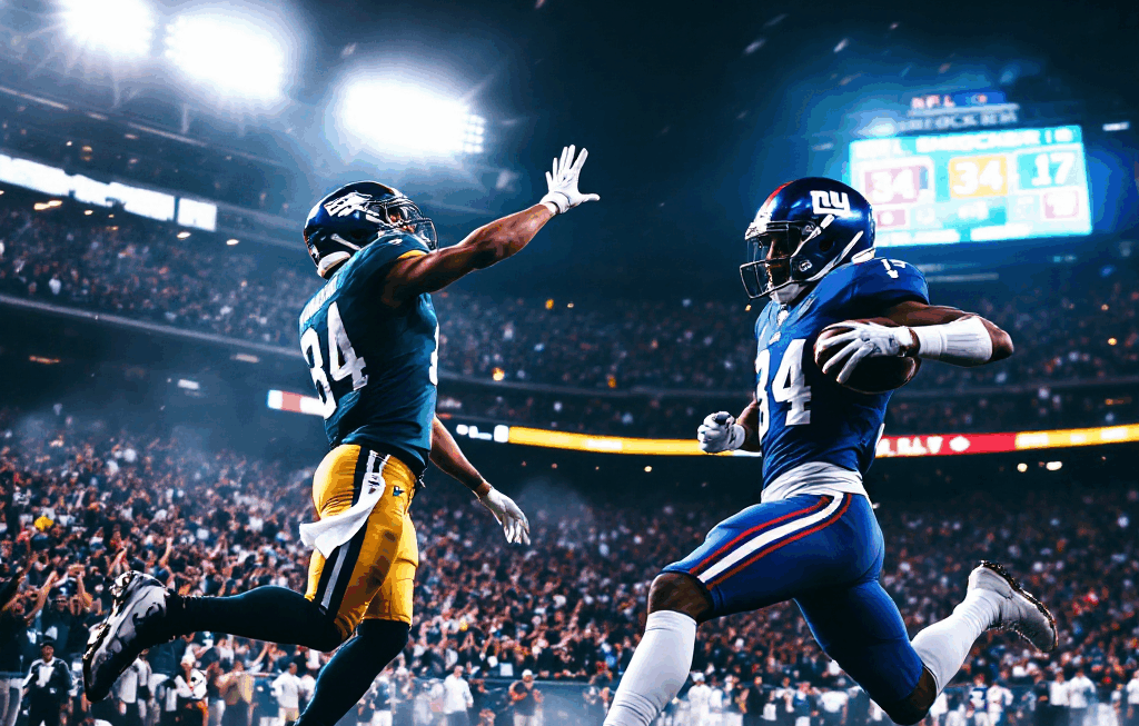 NFL 충격! 자이언츠, 루키 콤비로 이글스에 34-17 대승 – 다트&스캣보의 MNF 신화