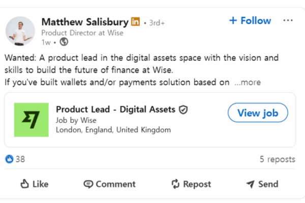 [뉴스] ‘환전 공룡’ 와이즈(Wise), 스테이블코인 시장 전격 참전