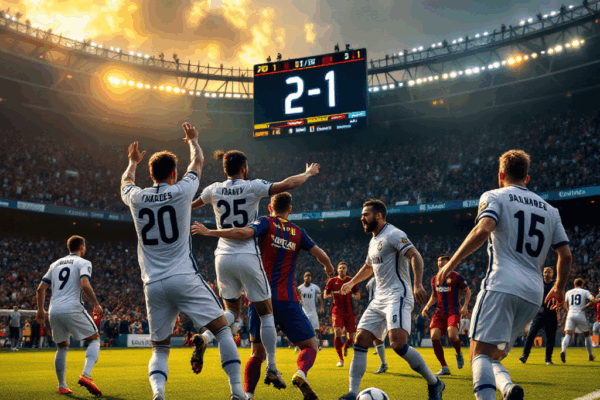 엘 클라시코 대격돌: 음바페의 활약과 벤치 난투극, 레알 마드리드의 2-1 승리