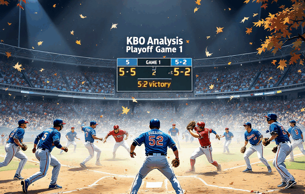 [KBO 분석] 삼성 vs SSG 준PO 1차전 격돌: 삼성의 5:2 승리와 2차전 전망