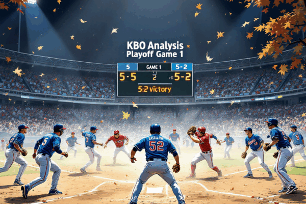 [KBO 분석] 삼성 vs SSG 준PO 1차전 격돌: 삼성의 5:2 승리와 2차전 전망