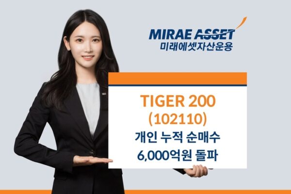 [뉴스] 미래에셋 ‘TIGER 200 ETF’, 올해 개인 누적 순매수 6000억 돌파