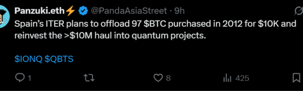 [뉴스] “실험용으로 샀는데 1000배 ‘잭팟’…스페인 연구소, 135억 비트코인 판다”