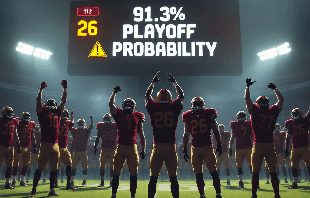 49ers 플레이오프 확률 91.3% 도달, 그러나 수비 26위의 딜레마