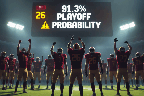 49ers 플레이오프 확률 91.3% 도달, 그러나 수비 26위의 딜레마