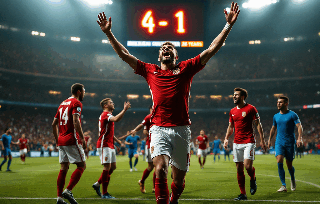 홀란드 멀티골 폭발! 노르웨이 28년 만의 월드컵 진출 확정