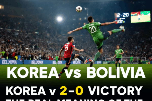 한국 vs 볼리비아 2-0 승리: 손흥민 프리킥골의 진짜 의미는?