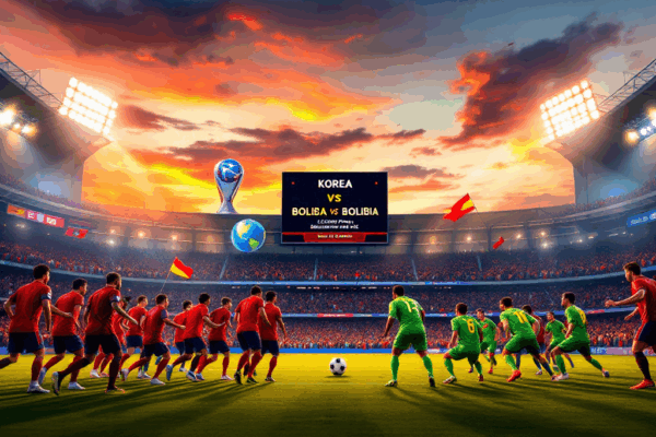 한국 vs 볼리비아 축구 평가전: 2026 월드컵 조추첨 운명 가르는 승부