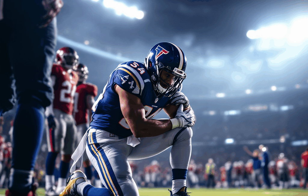 베이커 메이필드 쇼크 부상! 램스 34-7 압승으로 NFC 서부 1위 굳히기