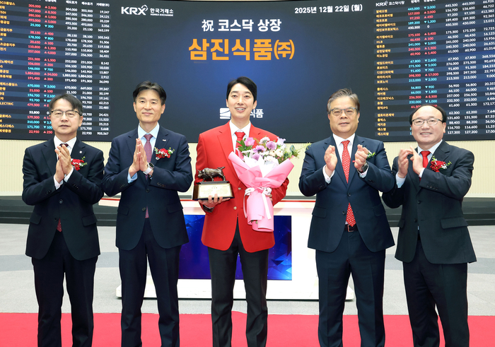 [뉴스] 삼진식품, 코스닥 상장 첫날 200%대 급등…공모가 대비 3배↑