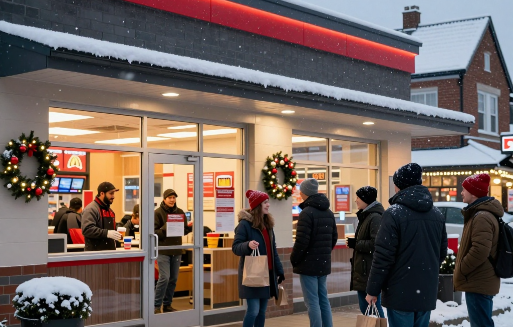 크리스마스에도 문 여는 패스트푸드 7곳: McDonald’s부터 Dunkin’까지