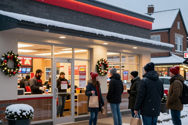 크리스마스에도 문 여는 패스트푸드 7곳: McDonald’s부터 Dunkin’까지