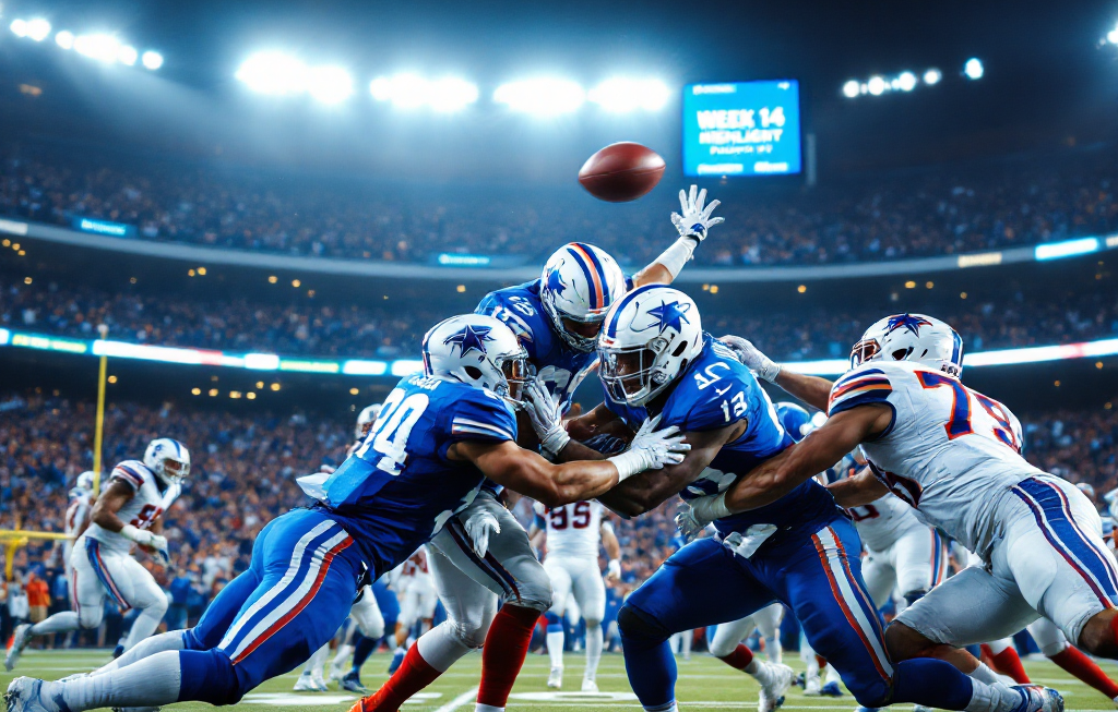 NFL Week 14 하이라이트: 라이언스 vs 카우보이스 플레이오프 운명을 가른 대결