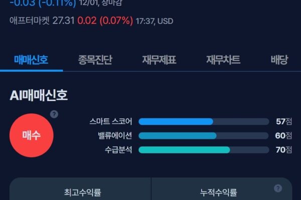 [뉴스] [MK시그널] 미국 에너지 파이프라인 운영사 킨더 모건, 매수신호 발생