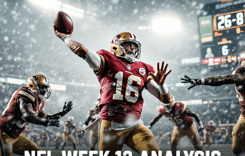 49ers 26-8 완승! 눈 속에서 빛난 Purdy의 리더십 [NFL Week 13 분석]