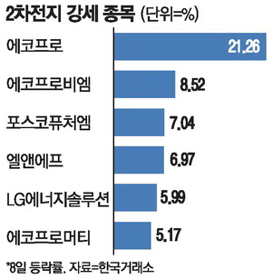 [뉴스] 외인·기관 “2차전지株 사자”…에코프로 신고가