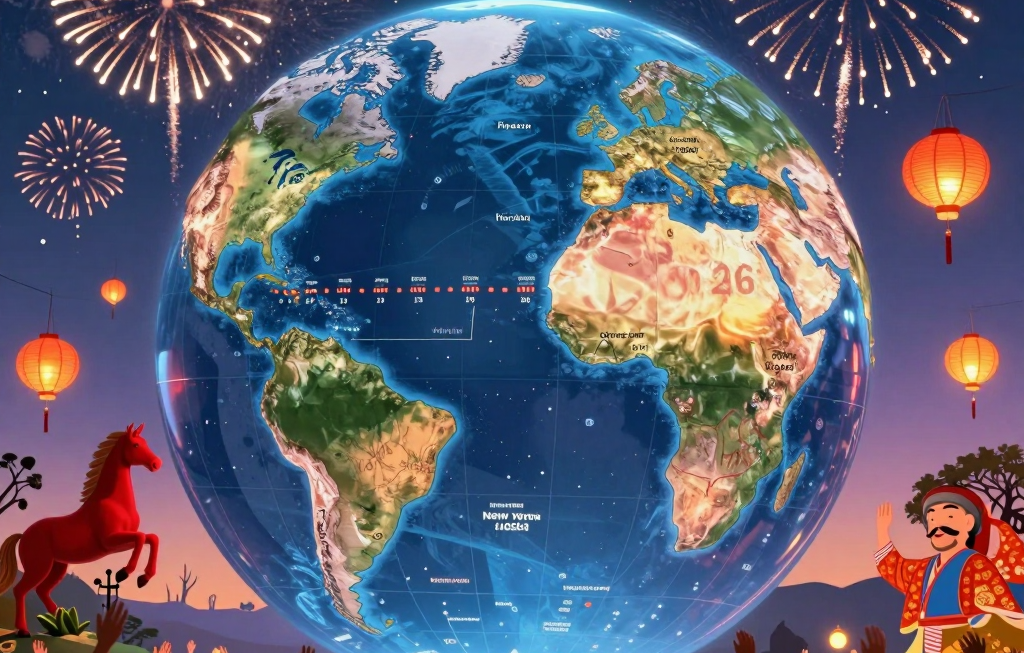 2026년 병오년 새해 첫날, 전 세계는 어떻게 새해를 맞이할까?