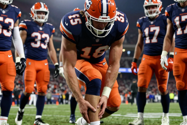 Bo Nix 발목 골절로 플레이오프 아웃: 덴버 브롱코스의 AFC 챔피언십 위기