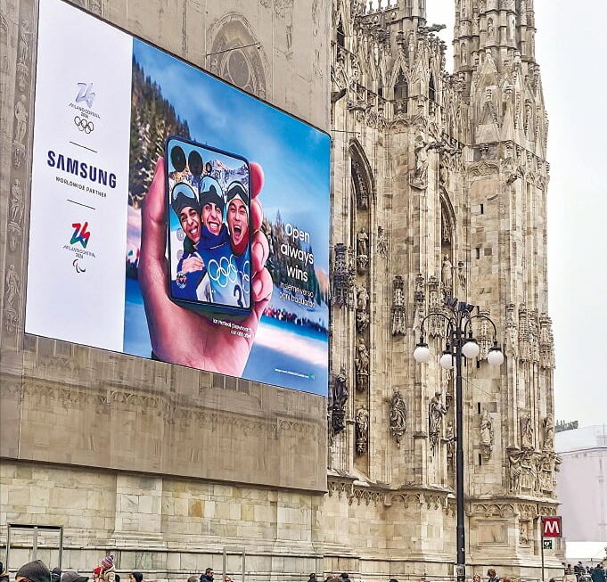 [뉴스] 삼성전자, 伊 밀라노서 동계올림픽 옥외 광고
