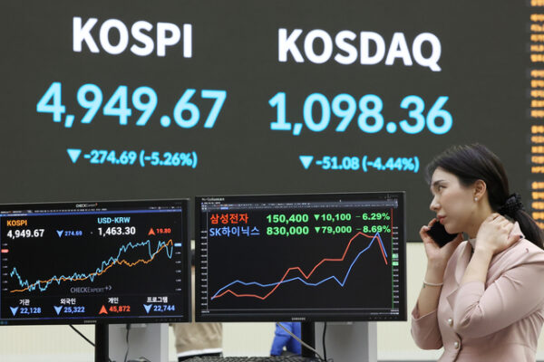 [뉴스] ‘워시 쇼크’ 한방에 5천피 붕괴…5%대 급락에 첫 매도 사이드카