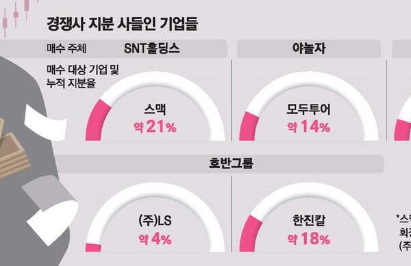 [뉴스] 경쟁사 지분 사들이자 … 요동치는 주가