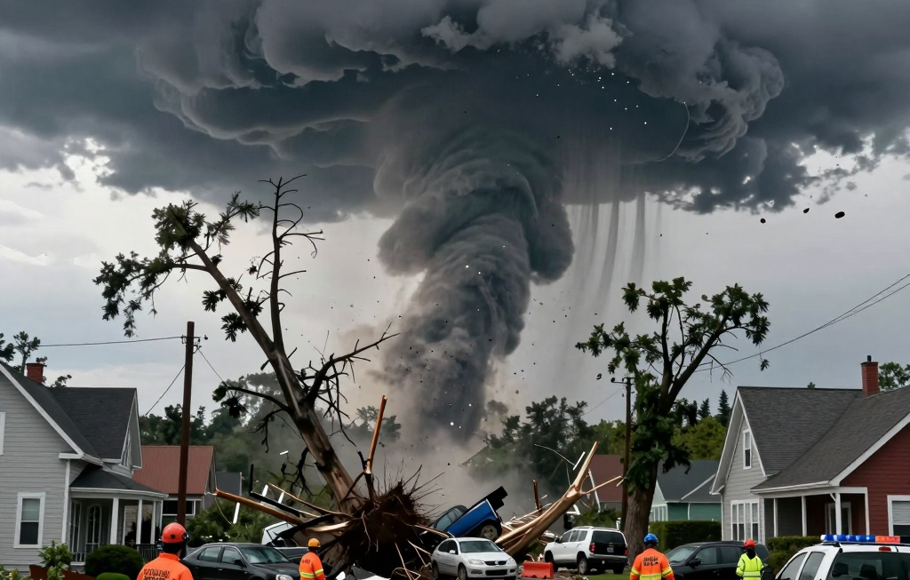 미시간 토네이도로 3명 사망, 유니언시티 초토화된 현장 긴급 리포트