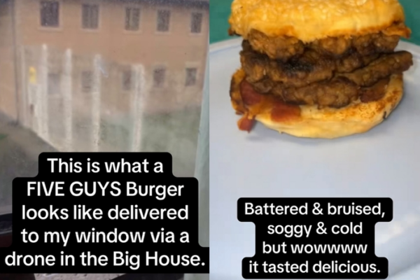 [뉴스] “드론 타고 담벼락 넘은 햄버거, 먹을만 했다”…틱톡 영상에 교도소 보안 ‘논란’